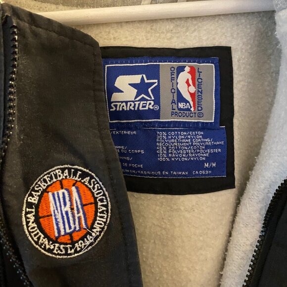 VINTAGE STARTER HOODIE JACKET CHICAGO BULLS NBA PREOWNED SIZE MEDIUM - Picture 5 of 16